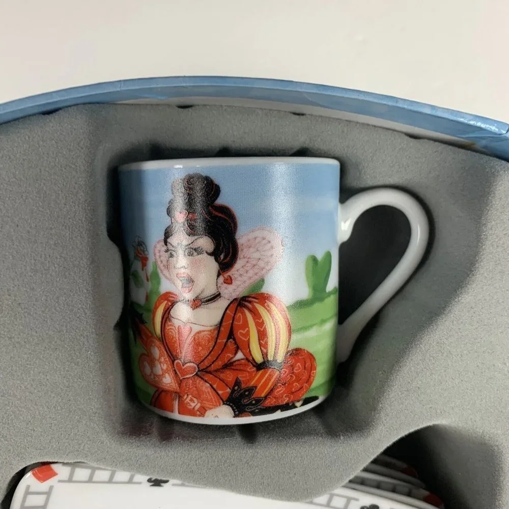Cardew Design Alice‎ in Wonderland Teaparty Cup and Saucer Box Set of Five 6199